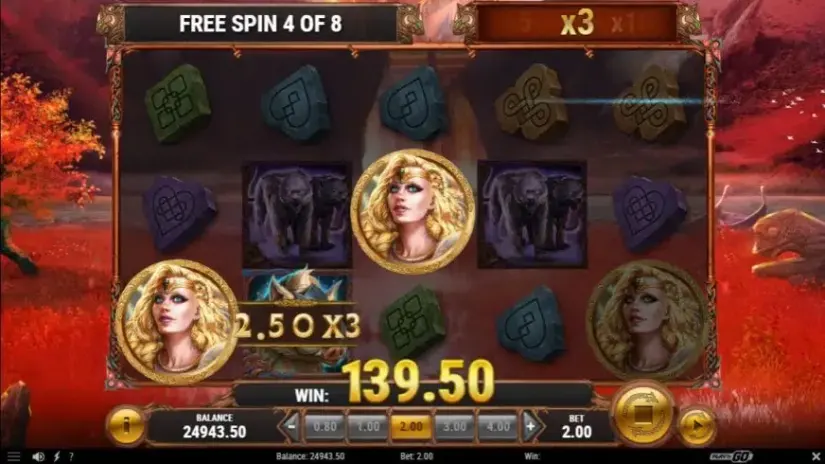 The Faces of Freya slot screenshot 4