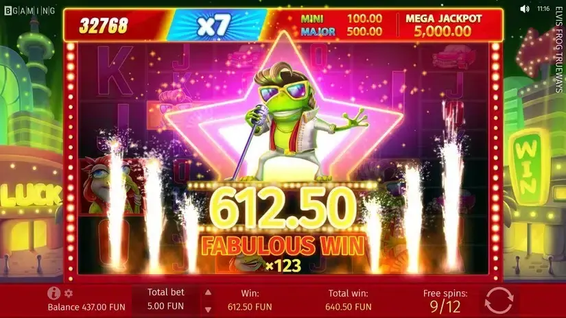 Elvis Frog TRUEWAYS slot screenshot 6