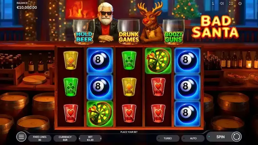 Bad Santa slot screenshot 