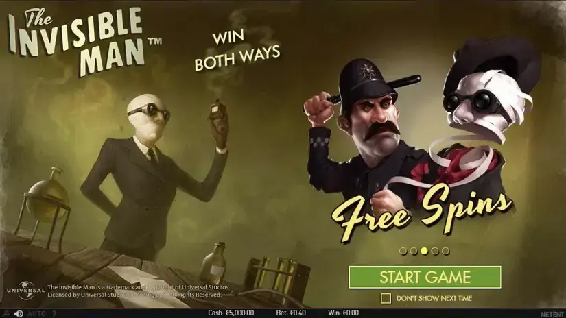 The Invisible Man slot screenshot 