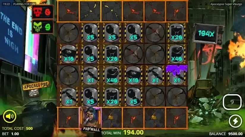 Apocalypse Super xNudge slot screenshot 5