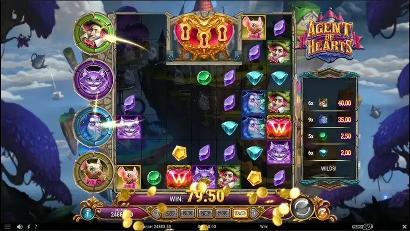 Agent of Hearts slot screenshot 2