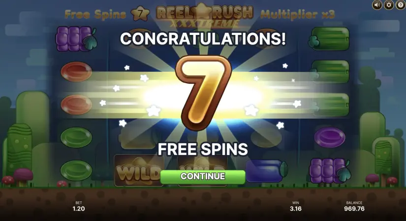Reel Rush XXXtreme slot screenshot 6