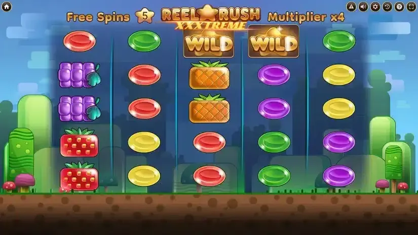 Reel Rush XXXtreme slot screenshot 