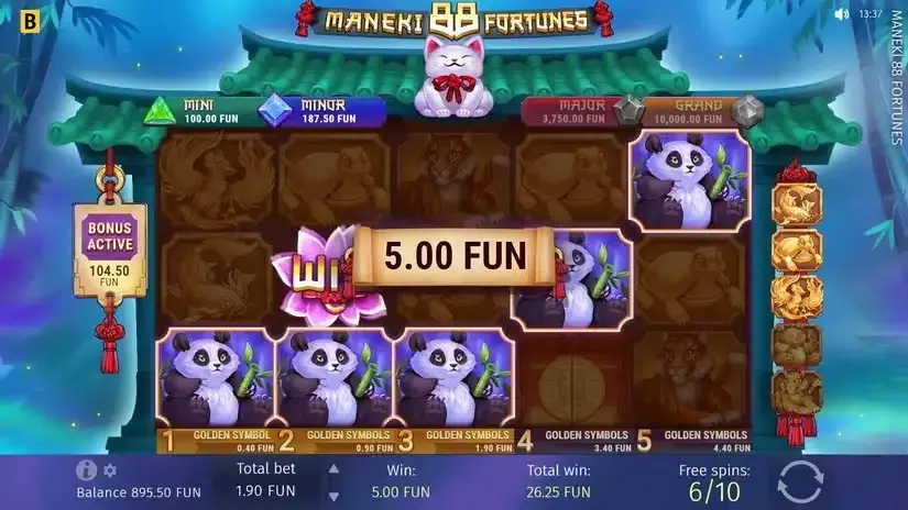 Maneki 88 Fortunes slot screenshot 6