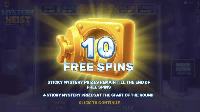 Mystery Heist slot screenshot 9