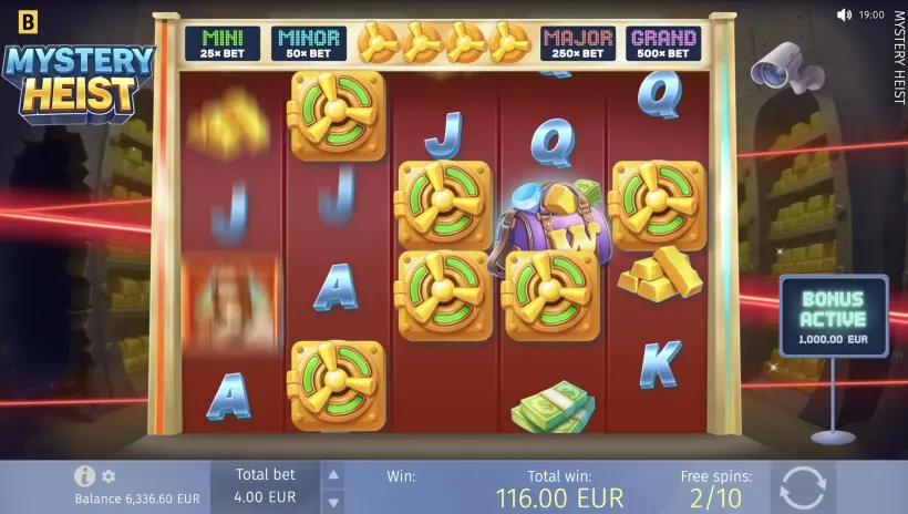 Mystery Heist slot screenshot 10