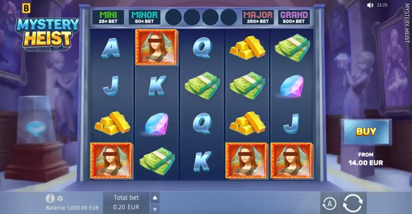 Mystery Heist slot screenshot 6