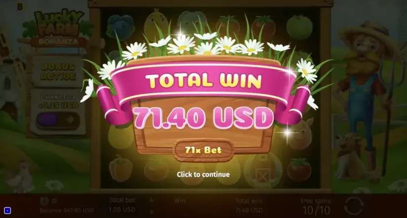 Lucky Farm Bonanza slot screenshot 9