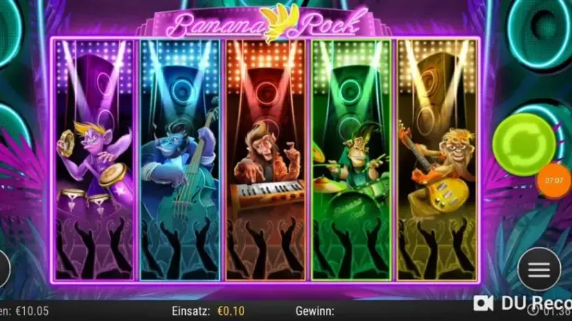 Banana Rock slot screenshot 