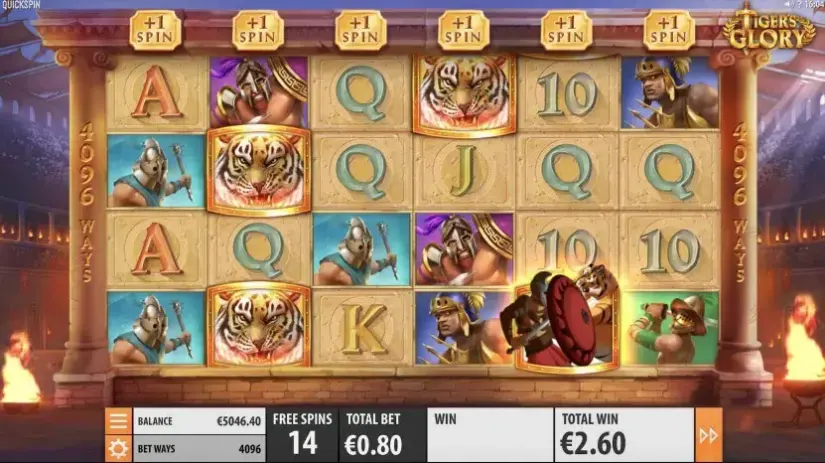 Tiger’s Glory slot screenshot 