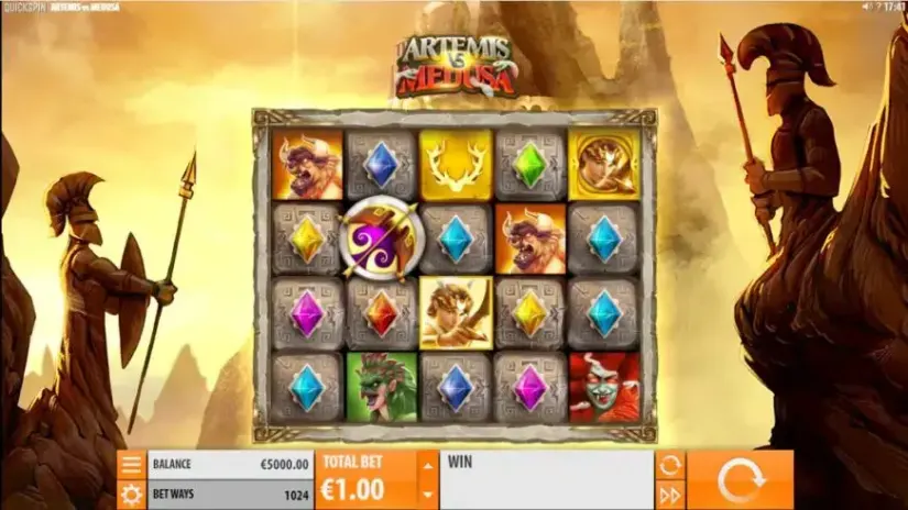 Artemis vs Medusa slot screenshot 