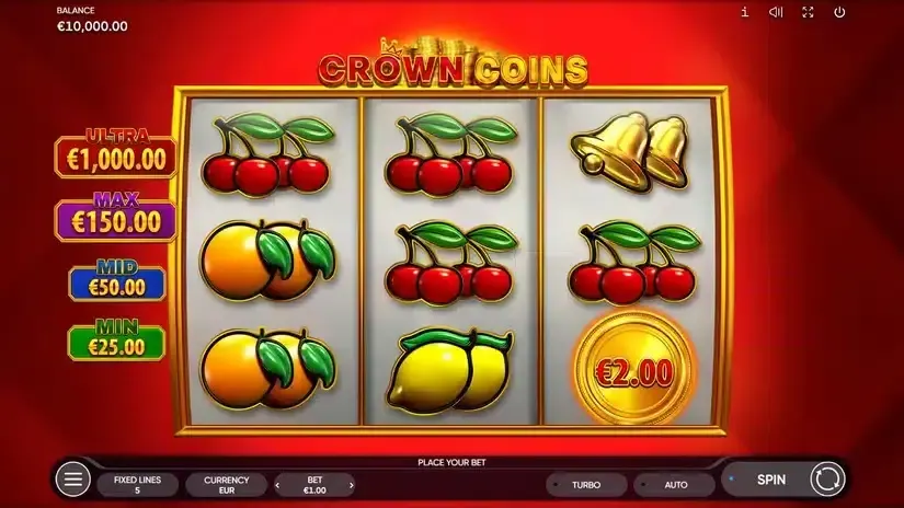 Crown Coins slot screenshot 