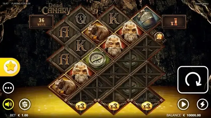 Dead Canary slot screenshot 