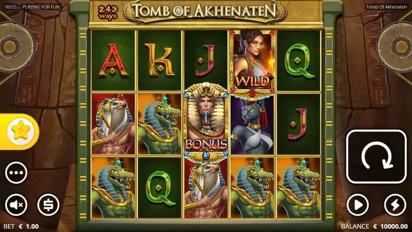Tomb of Akhenaten slot screenshot 