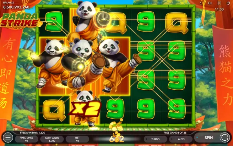 Panda Strike slot screenshot 6