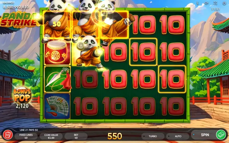 Panda Strike slot screenshot 8
