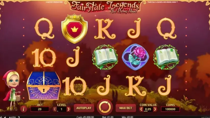 Fairytale Legends: Red Riding Hood slot screenshot 
