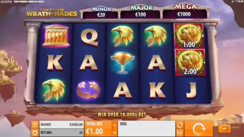 Titan Thunder: Wrath of Hades slot screenshot 