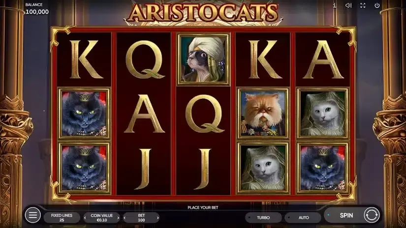 Aristocats slot screenshot 