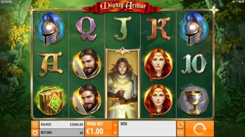 Mighty Arthur slot screenshot 