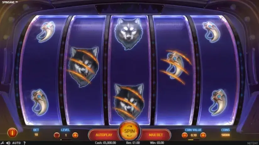Spinsane slot screenshot 1