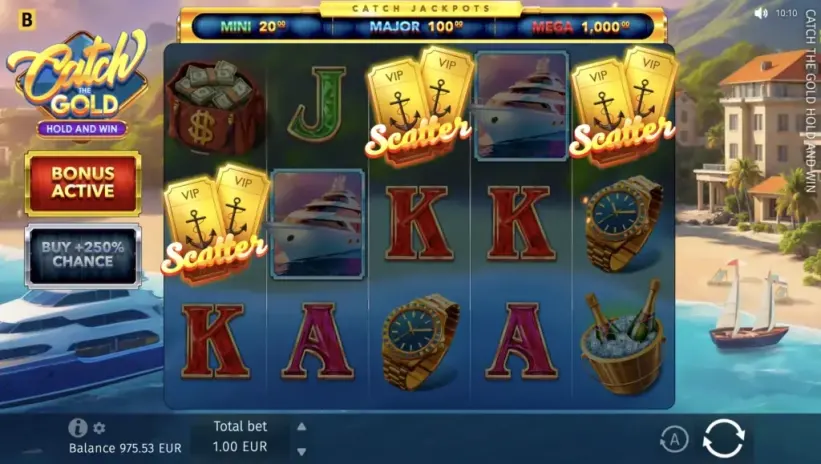 Catch the Gold Hold and Win slot screenshot 8