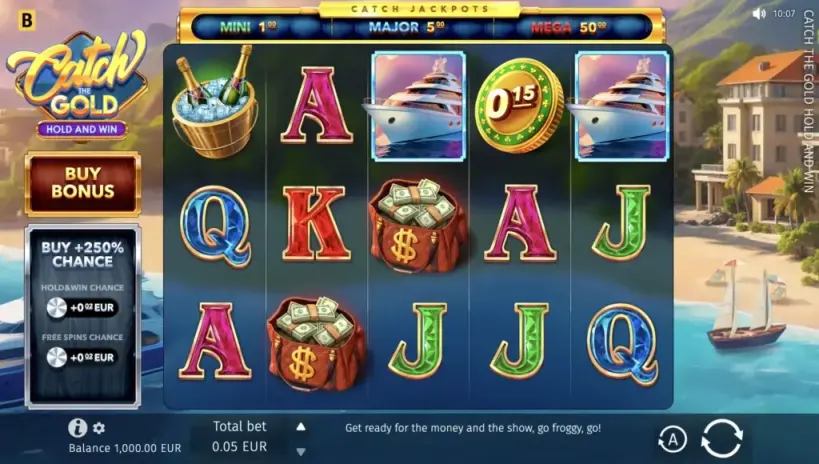 Catch the Gold Hold and Win slot screenshot 6