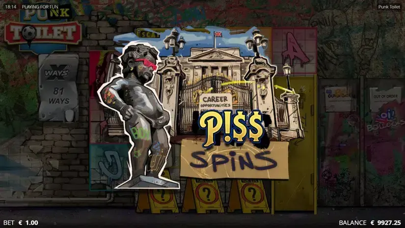 Punk Toilet slot screenshot 3