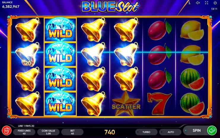 Blue Slot slot screenshot 7