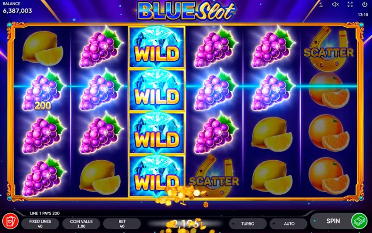 Blue Slot slot screenshot 5