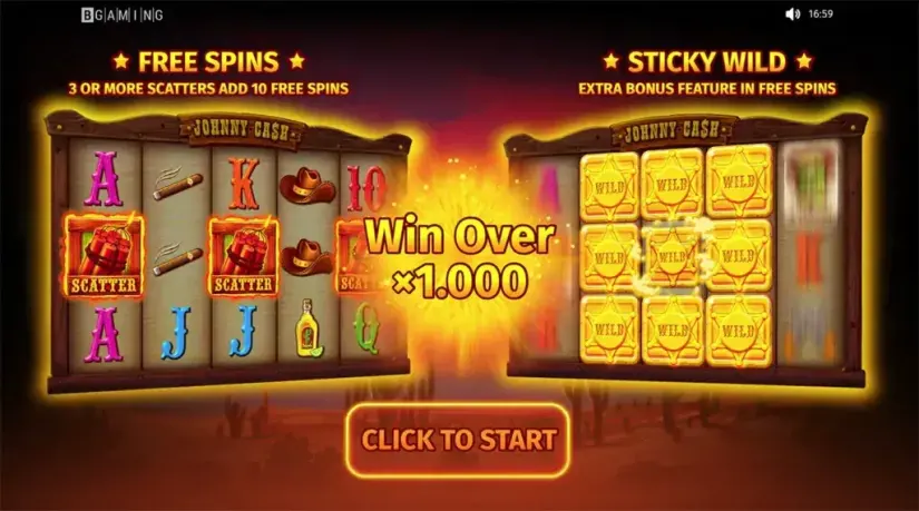 Johnny Cash slot screenshot 7