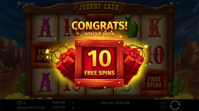 Johnny Cash slot screenshot 10
