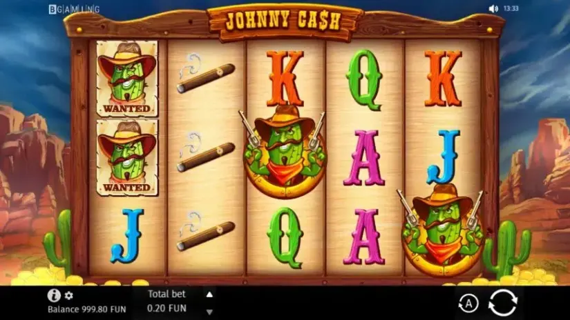 Johnny Cash slot screenshot 