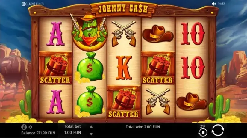 Johnny Cash slot screenshot 3