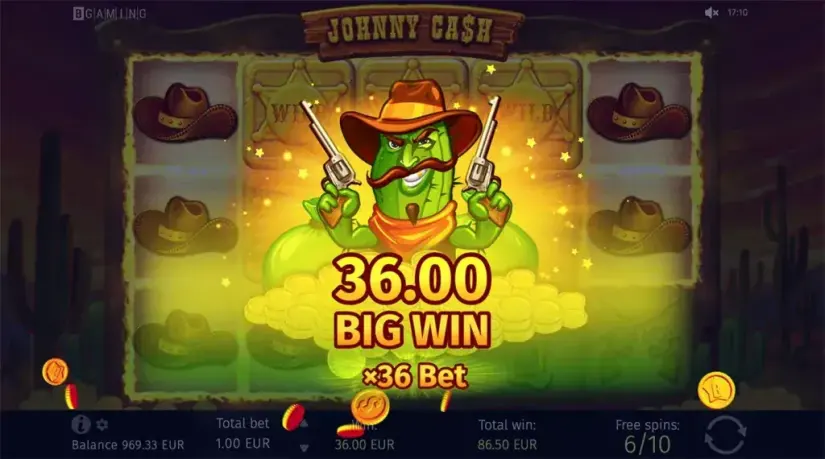 Johnny Cash slot screenshot 9
