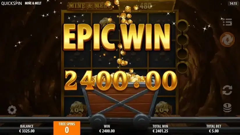 Mine & Melt slot screenshot 6