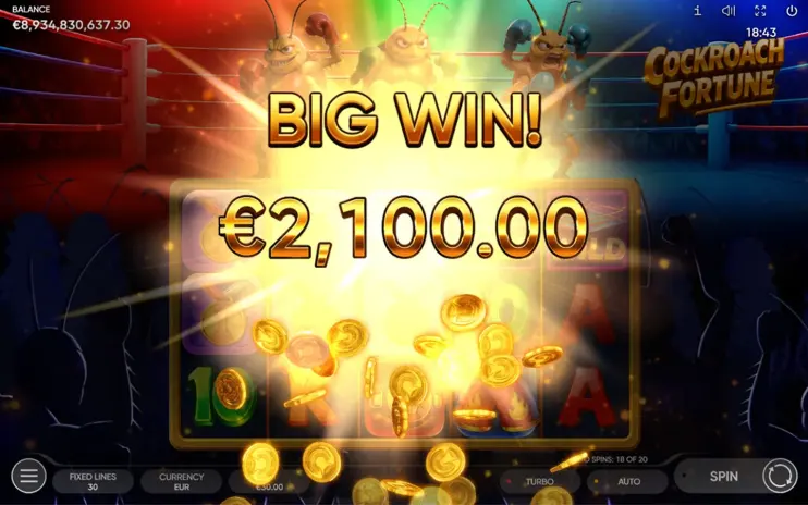 Cockroach Fortune slot screenshot 10