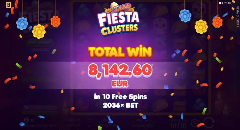 Fiesta Clusters slot screenshot 8