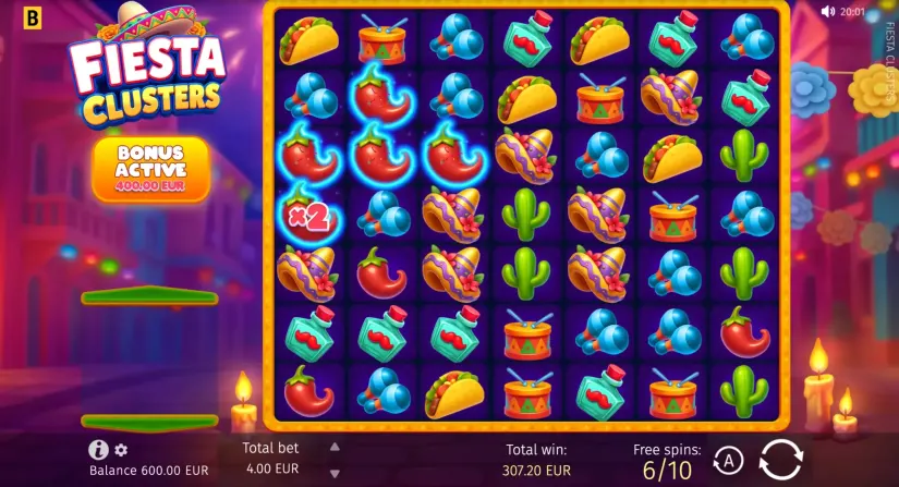 Fiesta Clusters slot screenshot 10