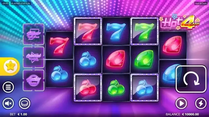 Hot 4 Cash slot screenshot 