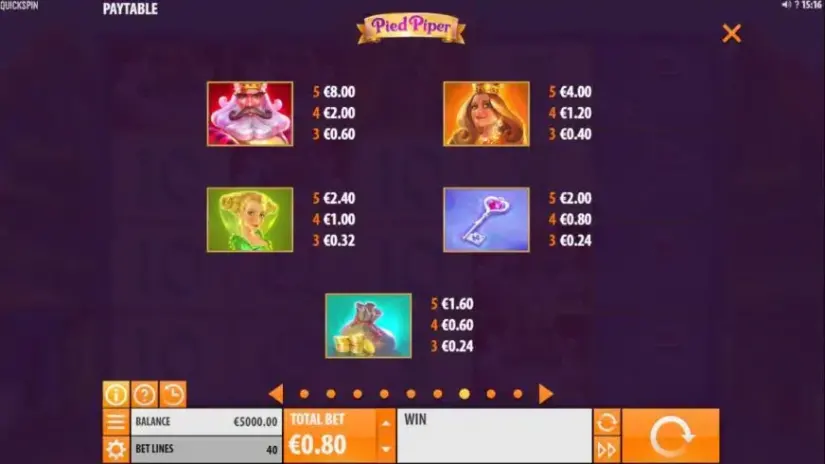 Pied Piper slot screenshot 3
