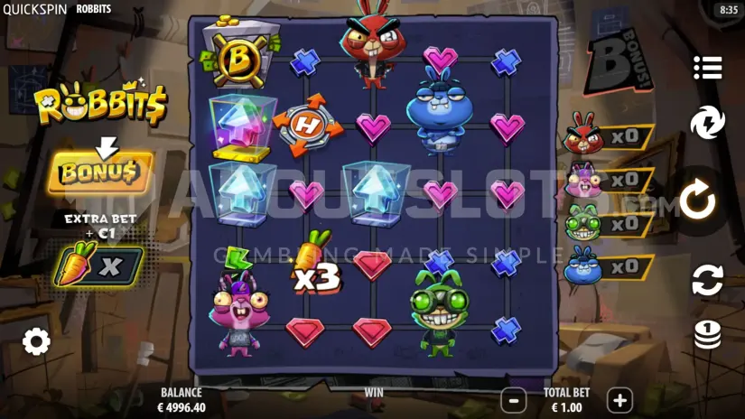 Robbits slot screenshot 9