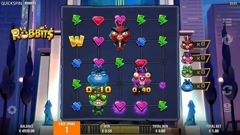 Robbits slot screenshot 5