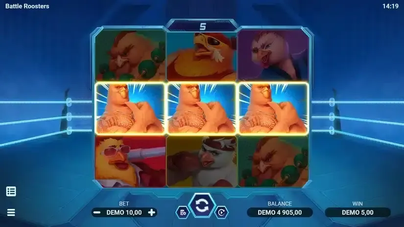 Battle Roosters slot screenshot 4