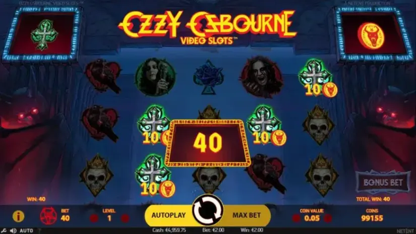 Ozzy Osbourne slot screenshot 2