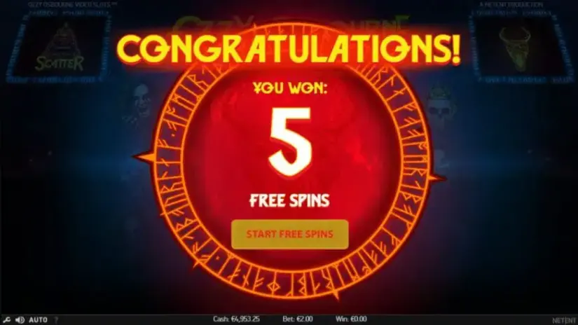 Ozzy Osbourne slot screenshot 3