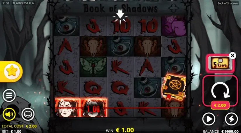 Book of Shadows slot screenshot 5