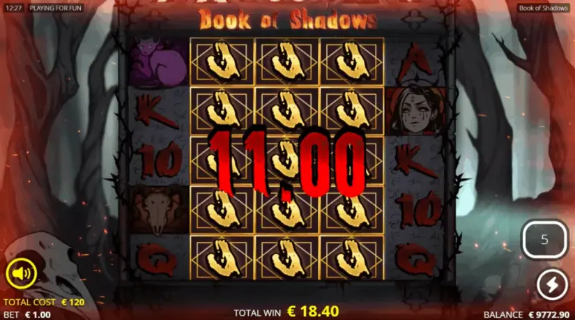 Book of Shadows slot screenshot 6