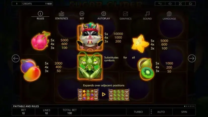 Sugar Glider slot screenshot 5